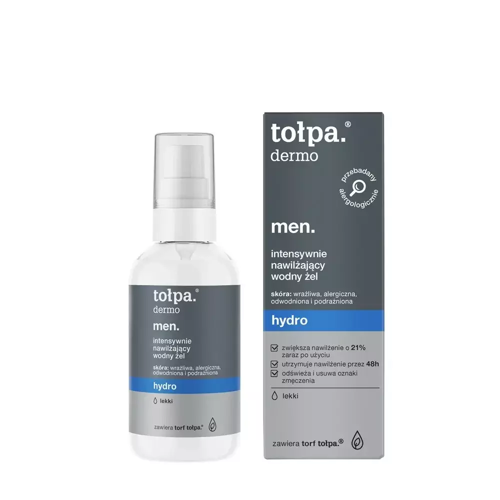 tołpa. men, intensywnie nawilżający wodny żel, 75 ml