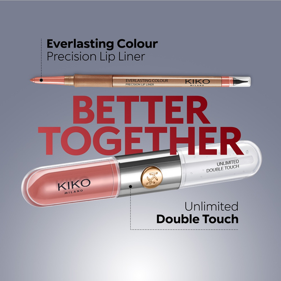 KIKO Milano Unlimited Double Touch dwuetapowa płynna pomadka do ust 110 Spicy Rose 6ml