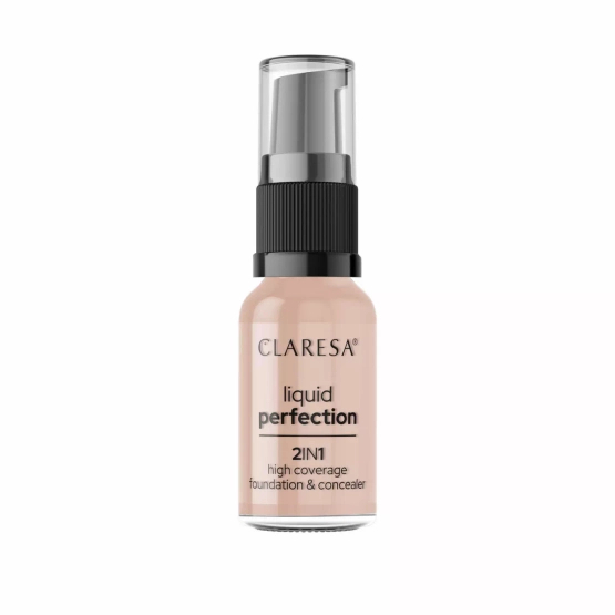 Claresa Liquid perfection 2in1 Podkład i korektor do twarzy 104 Nude