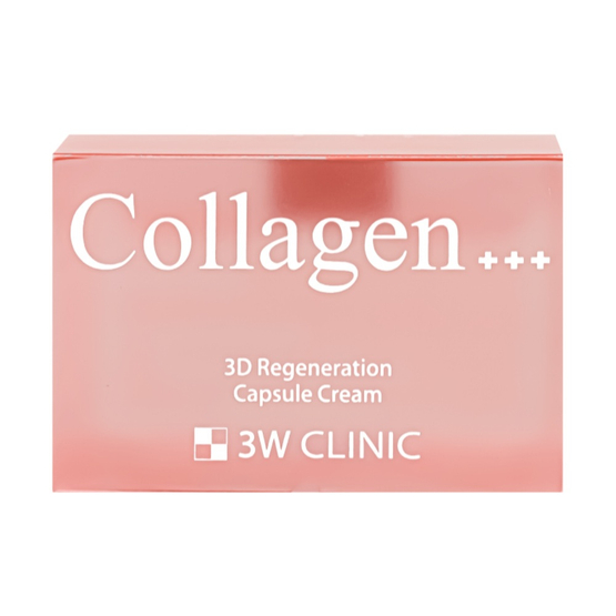 3W Clinic Collagen 3D Regeneration Capsule Cream kapsułkowy krem wygładzający do twarzy 55g