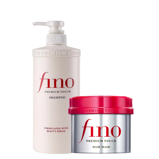 Shiseido FINO Premium Touch - Zestaw do pilęgnacji włosów: szmapon + maska