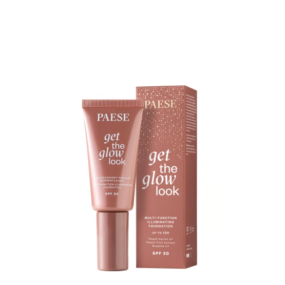 Paese GET THE GLOW LOOK Wielozadaniowy podkład rozświetlający 2N Sand Beige 30ml