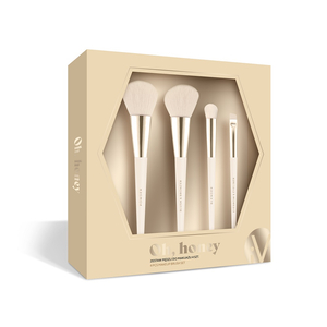Inter Vion Oh Honey Makeup Brush zestaw pędzli do makijażu 4szt.