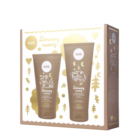 YOPE Zestaw Zimowy Nastrój Żel pod Prysznic 200ml + Balsam do Ciała 150ml