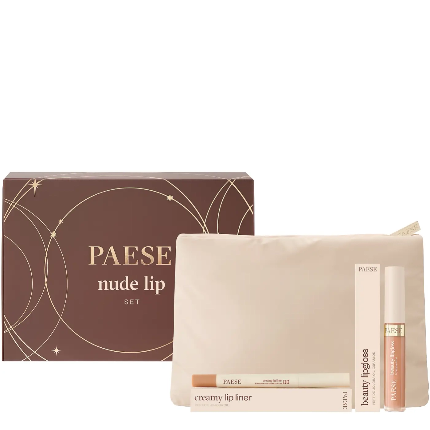Paese zestaw świąteczny Nude Lip Set