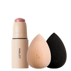 Inglot x M Brush Zestaw do konturowania - Gąbki i róż w sztyfcie 212