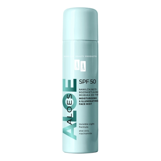 AA ALOES NAWILŻAJĄCA MGIEŁKA OCHRONNA SPF50 100 ML