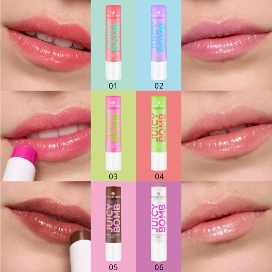 essence JUICY BOMB Lśniący balsam do ust 01 One In A Melon