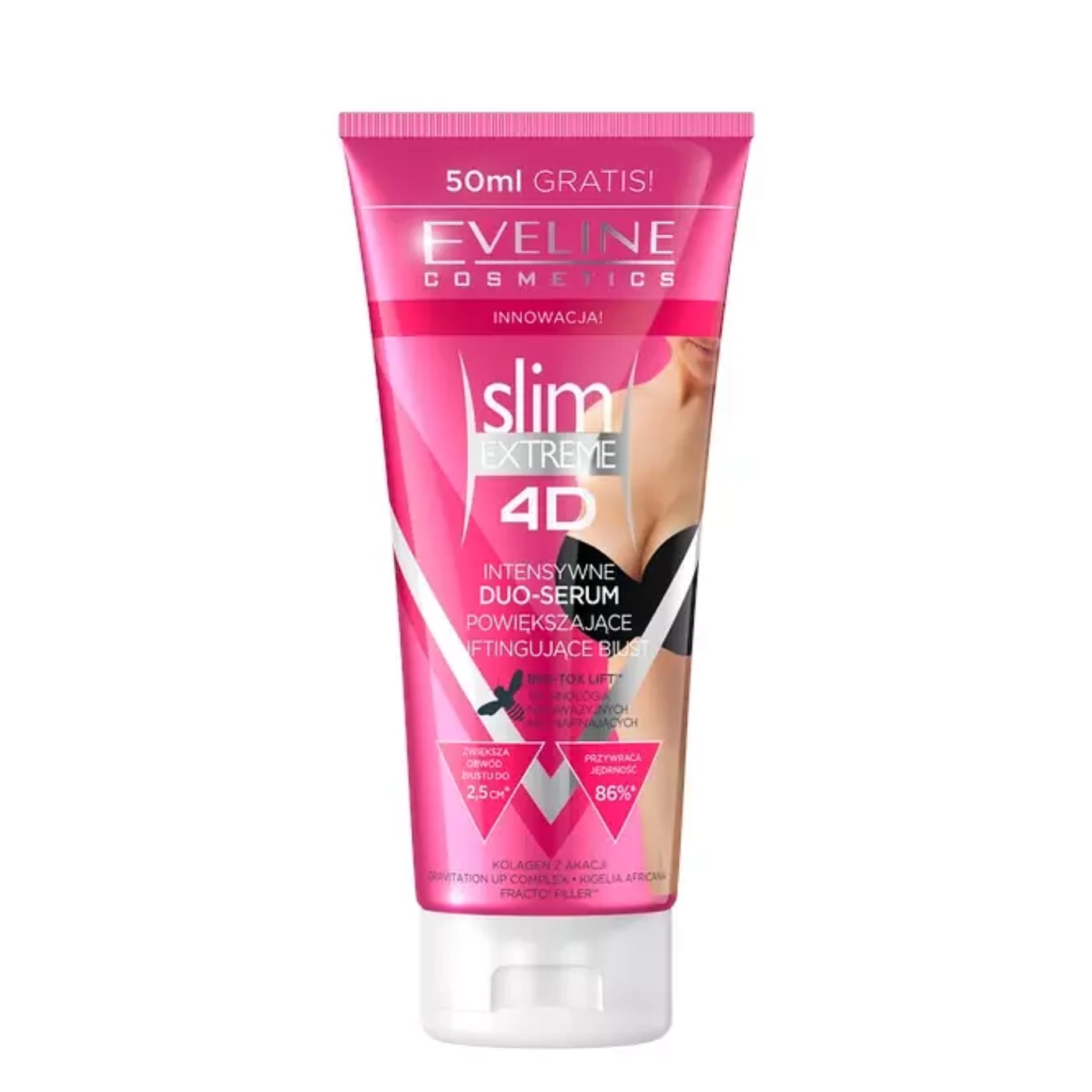 Eveline Cosmetics Slim Extreme 4D Intensywne serum powiększające i poprawiające strukturę biustu mezo push-up 200ml