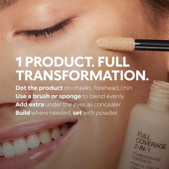KIKO Milano Full Coverage 2-In-1 Foundation & Concealer mocno kryjący podkład i korektor 2 w 1 NG30 Neutral Gold 30 25ml