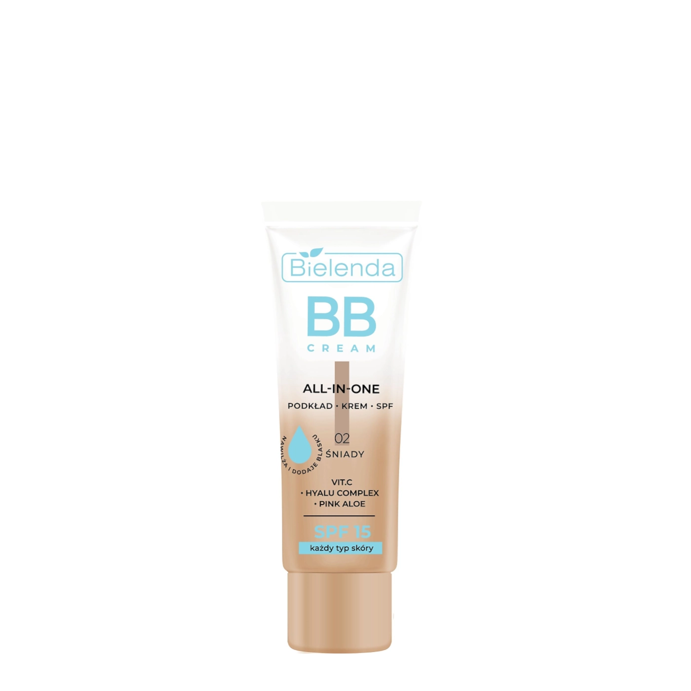 Bielenda BB CREAM all in one - podkład, krem, spf - każdy typ skóry, 02 śniady 30 g
