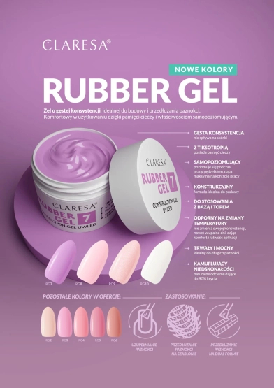 Claresa Nails Żel budujący Rubber Gel 10
