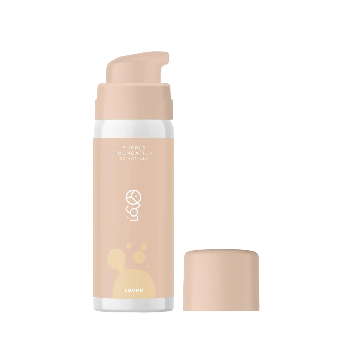 LOVRO Bubble Foundation - Podkład o napowietrzonej rozświetlającej formule 002 Vanila 50ml