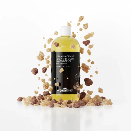 Organic Series Body Massage Oil FRANKINCENSE&MYRRH - Olej do masażu ciała Kadzidło i mirra 500ml