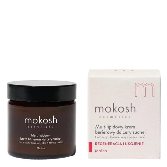 Mokosh Multilipidowy krem barierowy do cery suchej Malina 60ml
