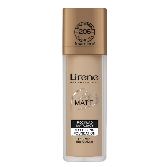 Lirene City Matt podkład matujący 205 Piaskowy 30ml