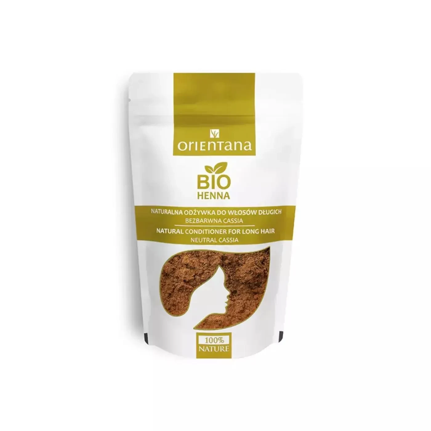 Orientana Bio Henna Bezbarwna Odżywka do włosów długich 100g