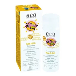  Eco Cosmetics Wegański krem na słońce faktor SPF 50+ dla dzieci i niemowląt, 50 ml