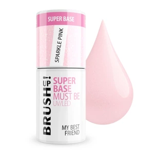 BrushUp! Baza hybrydowa do paznokci Super Base Must Be: Sparkle Nude 5g