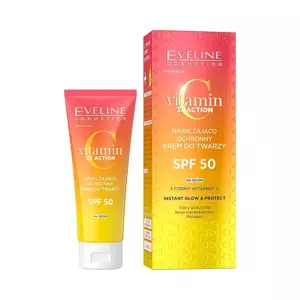 Eveline Cosmetics VITAMIN C 3X ACTION Nawilżająco-ochronny krem do twarzy SPF50