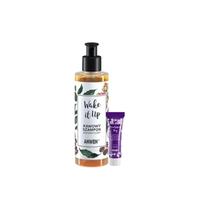ZESTAW Anwen Wake It Up Enzymatyczny szampon kawowy 200ml + Anwen Odżywka do włosów o różnej porowatości Nawilżający Bez MINI15 ml