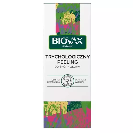 Biovax Botanic trychologiczny peeling do skóry głowy Czystek, Czarnuszka 125 ml