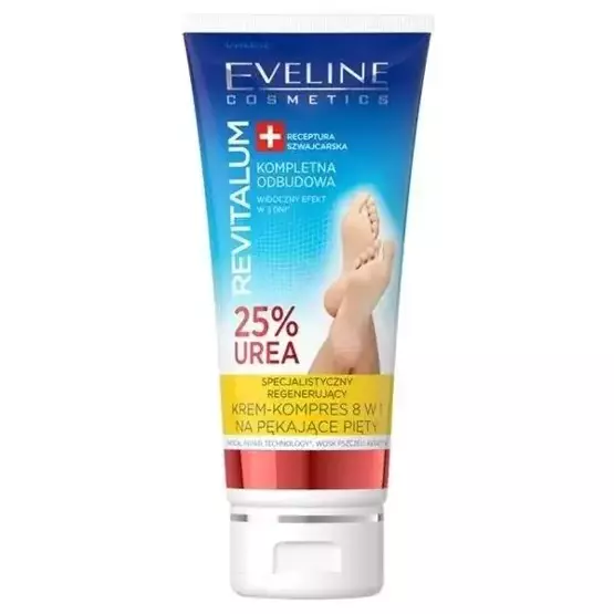 Eveline Cosmetics REVITALLUM  Krem-kompres na pękające pięty 8w1 25% UREA