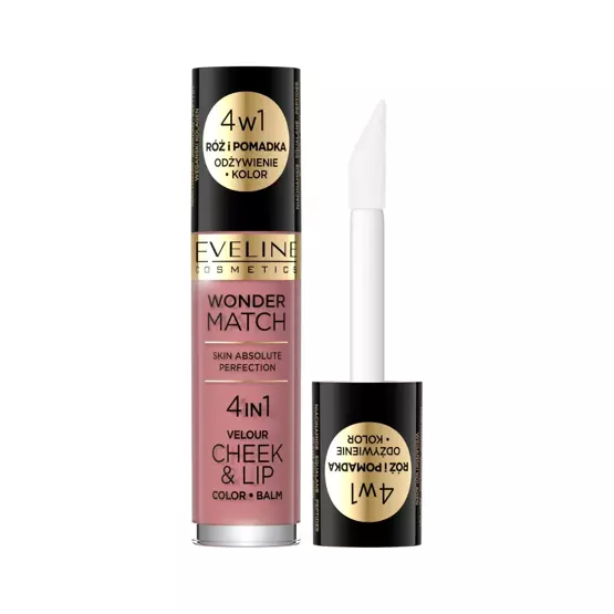 Eveline Cosmetics Wonder Match Velour Cheek&Lip Róż i pomadka w płynie 02