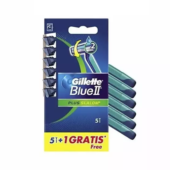 Gillette Blue II Plus Slalom jednorazowe maszynki do golenia dla mężczyzn 6szt