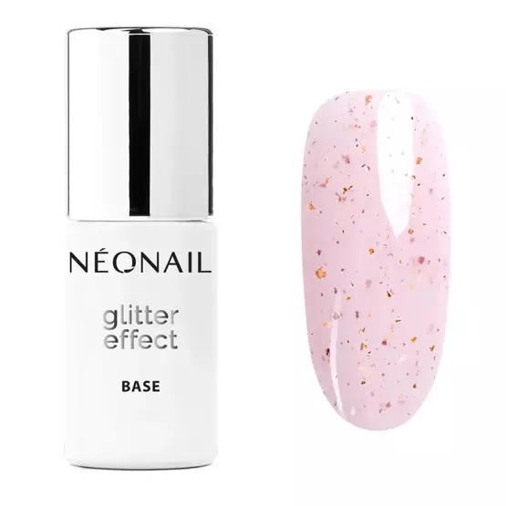 NEONAIL Baza hybrydowa Glitter Effect Base Pink Sparkle 7,2 ml