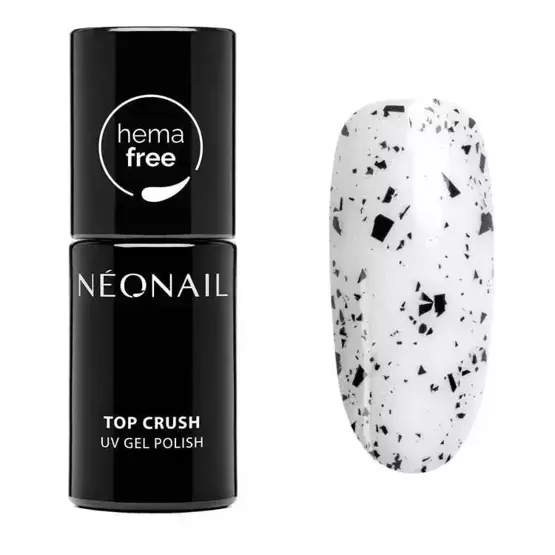 NEONAIL Top hybrydowy  Top Crush Black Gloss 7,2ml