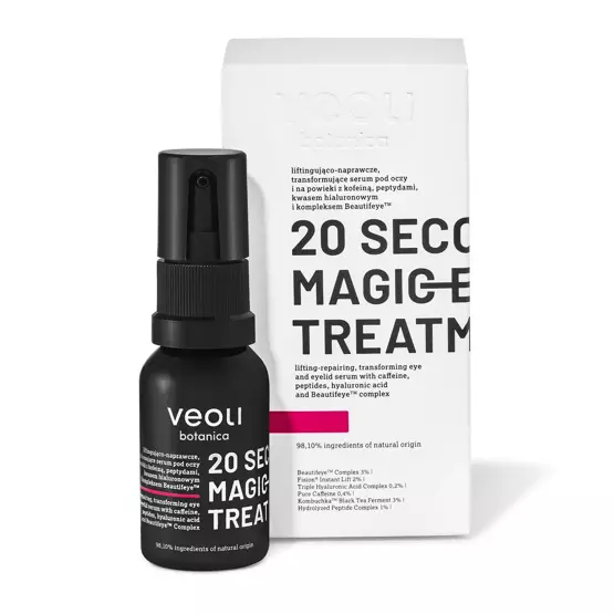 Veoli Botanica 20 Seconds Magic Eye Treatment Liftingująco-naprawcze, transformujące serum pod oczy i na powieki 15 ml
